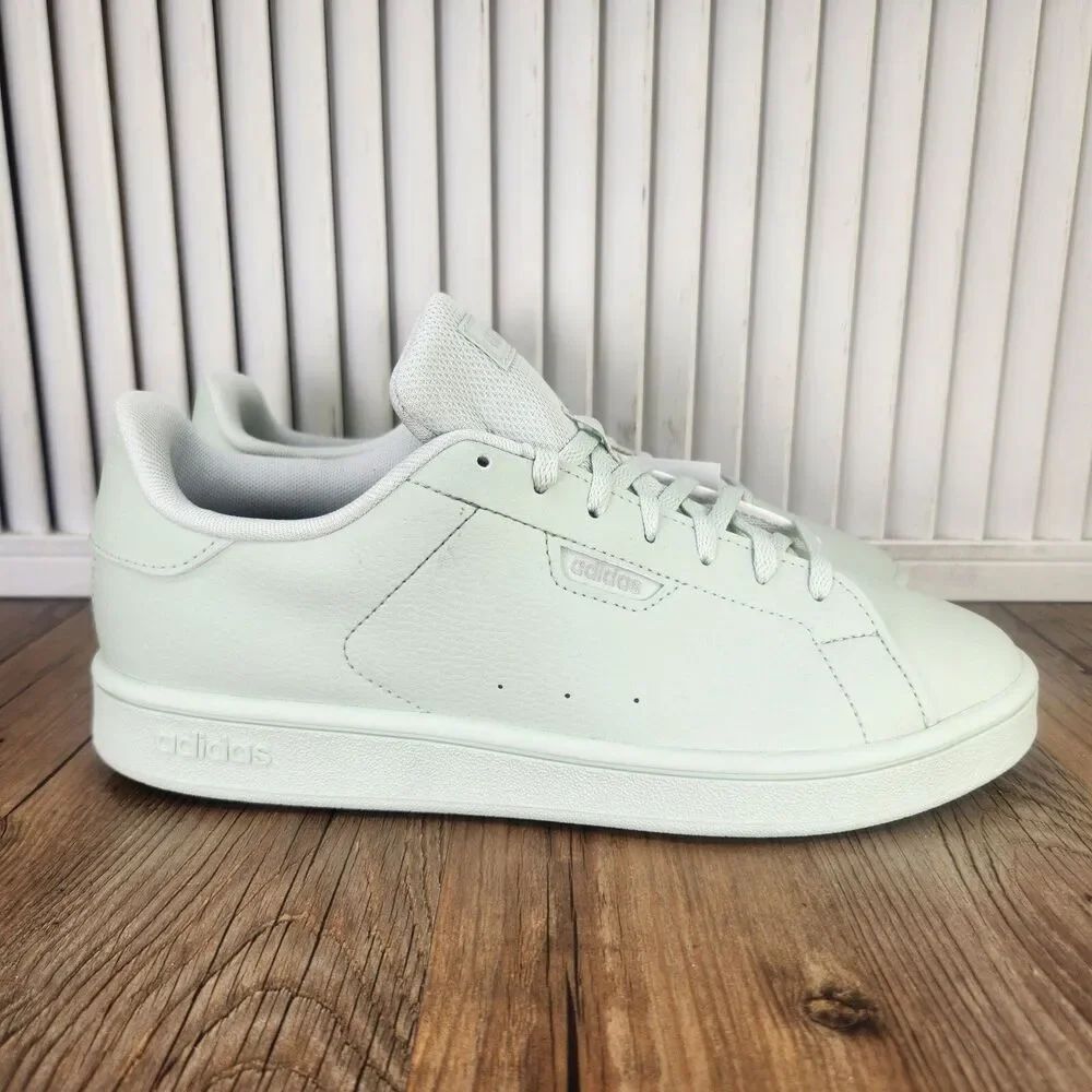 Adidas Urban Court Womens Sz 8.5 Mint Green Leather Tennis Sneakers Shoes JI1854